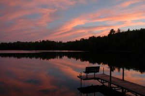 Clam Lake sunset